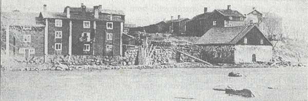 Nygårds bryggeri, grundlagt 1864. Ägare 1880—1899 bryggmästaren Josef Herler, därefter till 1910 Alfred Herler. Stadskvarnen till höger. Foto början av 1900-talet. Herlers museum.