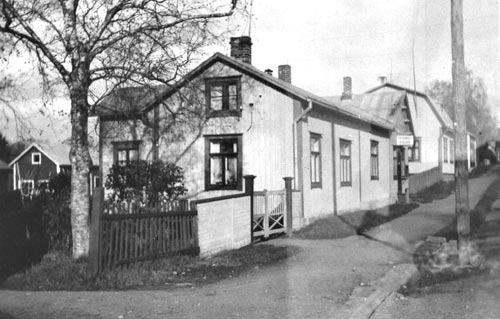 Mattssons stuga vid Karleborgsgatan. 