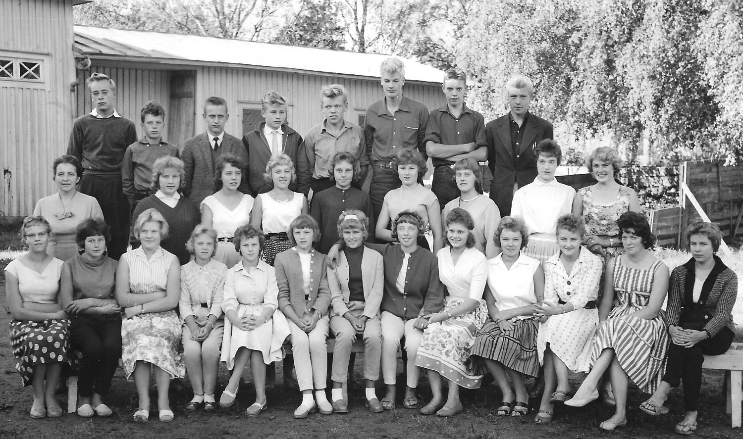Nykarleby samskolas klass 5 1958