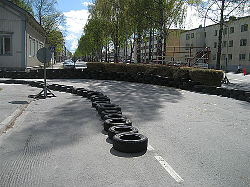Från Gustav Adolfsgatan mot Borgaregatan.
