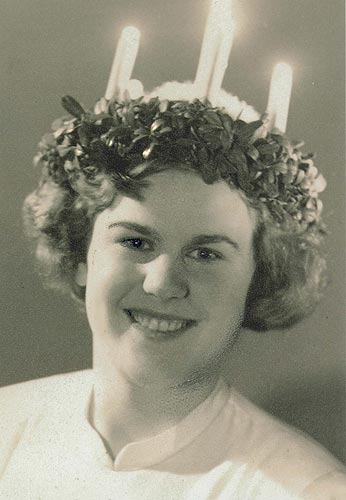 1951 års Lucia: Gun-Britt Nygård.