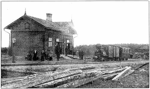 Nykarleby Järnvägsstation. 