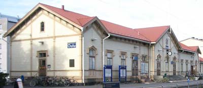  Uleåborgs järnvägsstation.