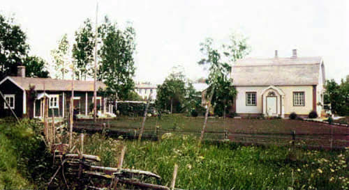 Maria Castréns gård vid Juthasvägen.