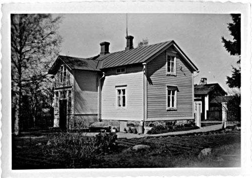 Andells gård på Källbackgatan 1952. Förstoring.