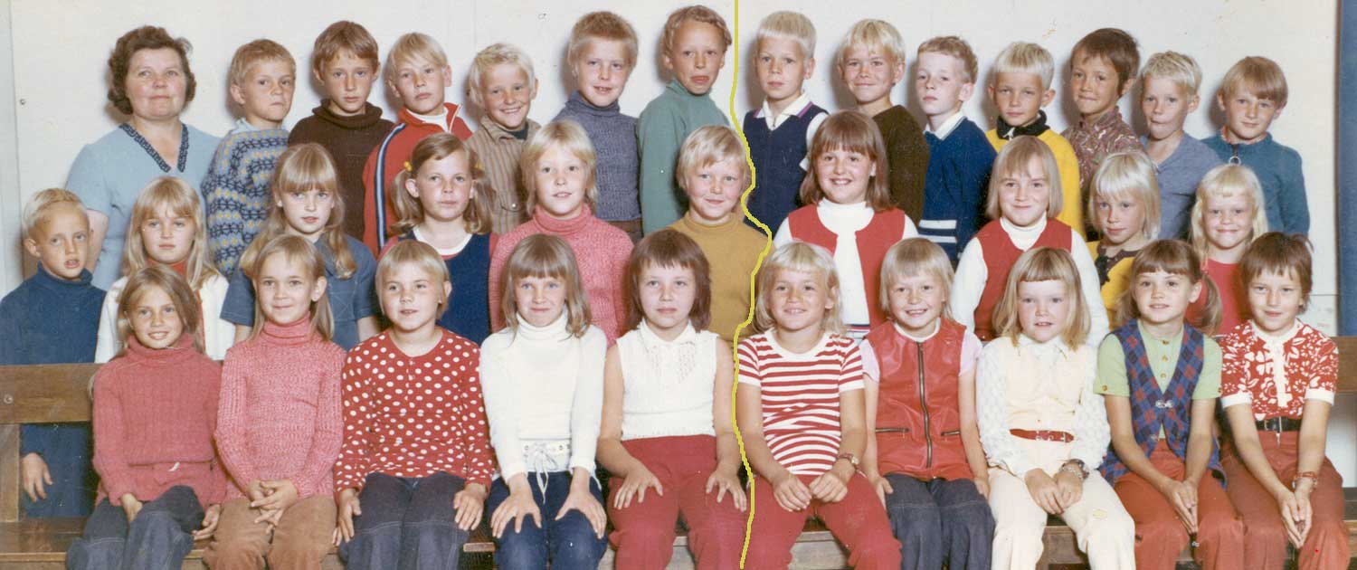 Normalskolans klass 2 1971—72