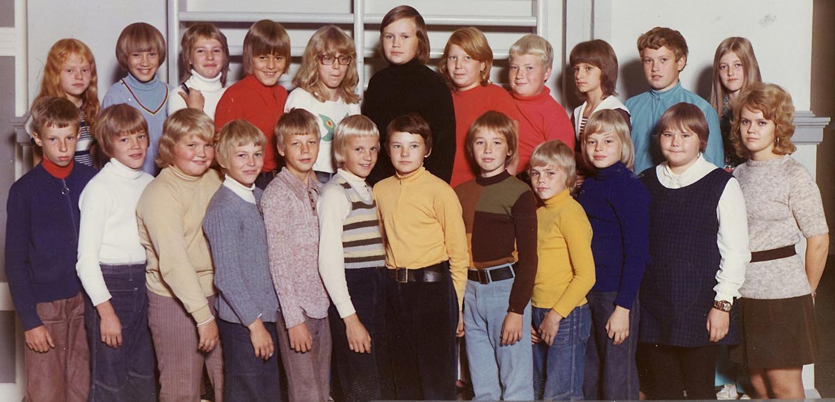 Normalskolans klass 6 1972—73