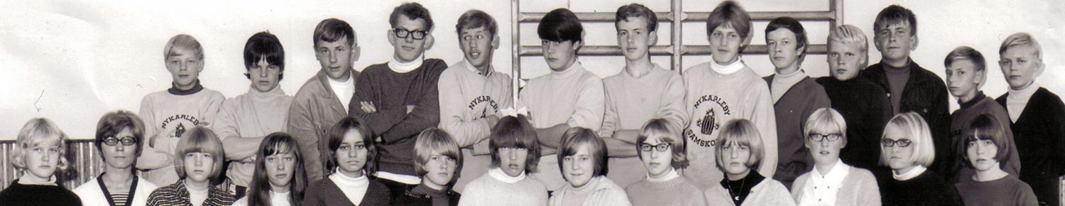 Nykarleby Samskolas klass 1A 1965-66