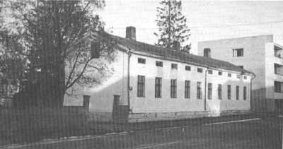 Kapten Sarlins gård där nykterhetscaféet, läsesalen och föreningens träffpunkt var 1906—1910.