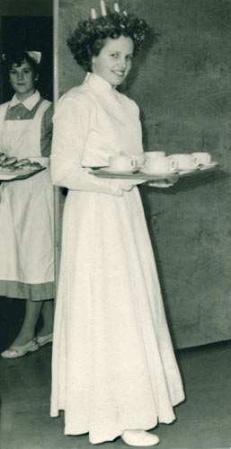 1956 års Lucia Ritva Hanhila.