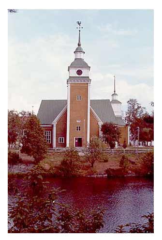 Nykarleby kyrka i slutet på 1960-talet