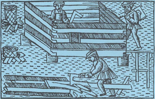 Träsnitt ur Olaus Magnus: ”De nordiska folkens historia”, tryckår 1555.