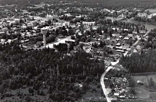 Utsikt över staden från ostnordost1964
